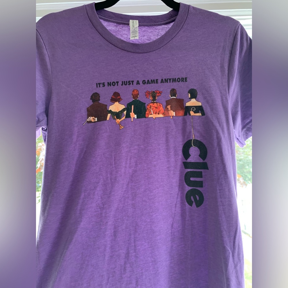 Clue Bella Canvas Purple Game Night Tee